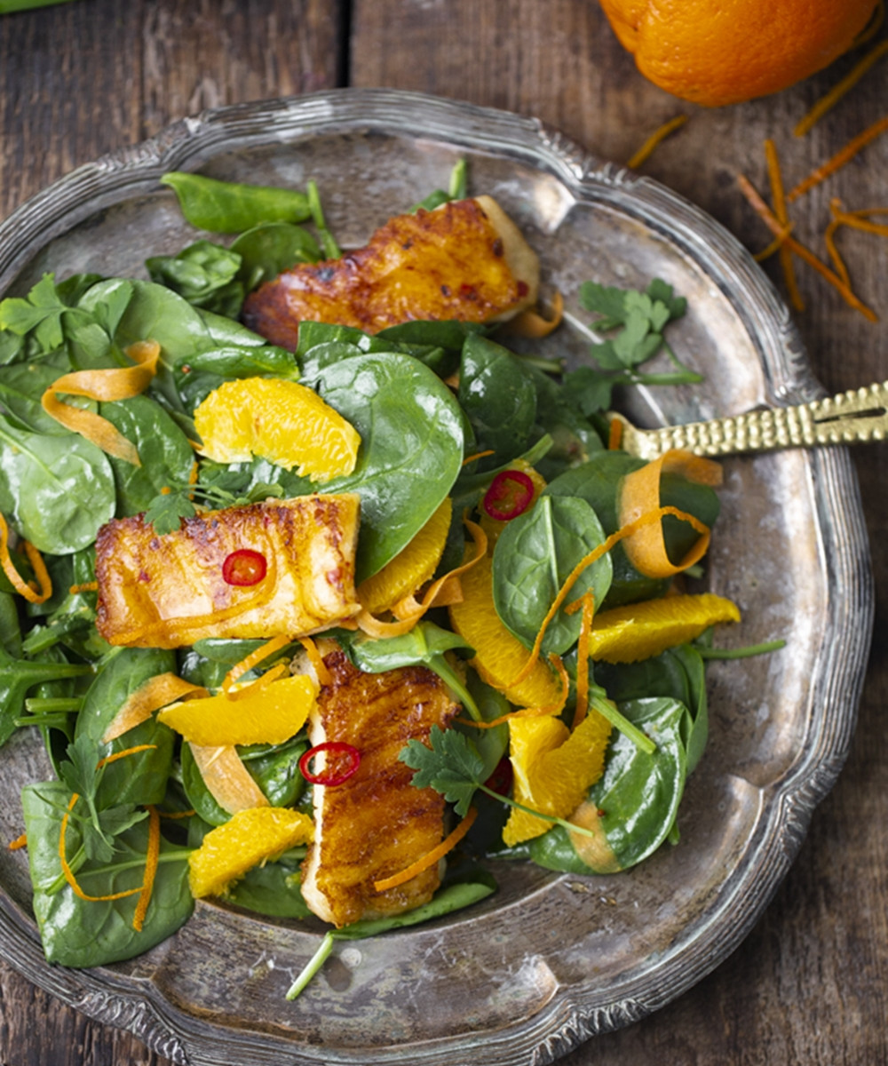 HALLOUMI-S NARANCSOS RÉPÁS SALÁTA