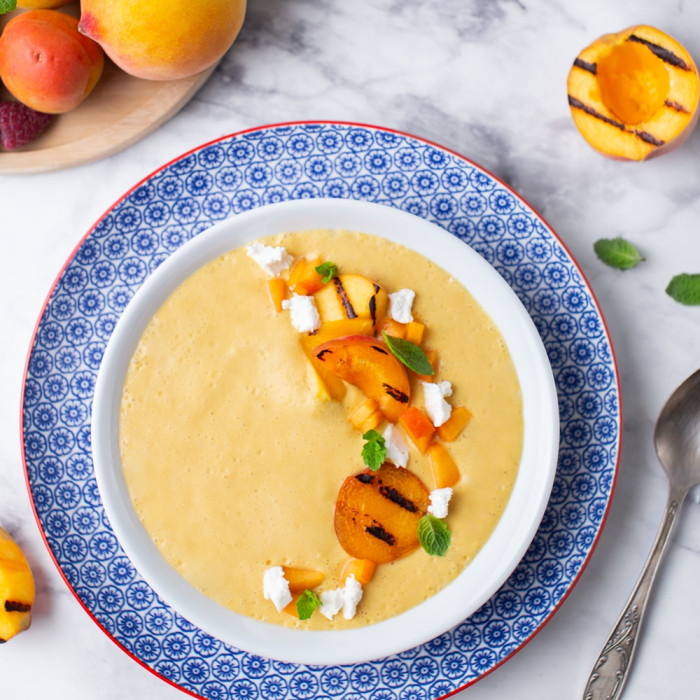 HIDEG ŐSZIBARACK-KRÉMLEVES, KECSKESAJTTAL